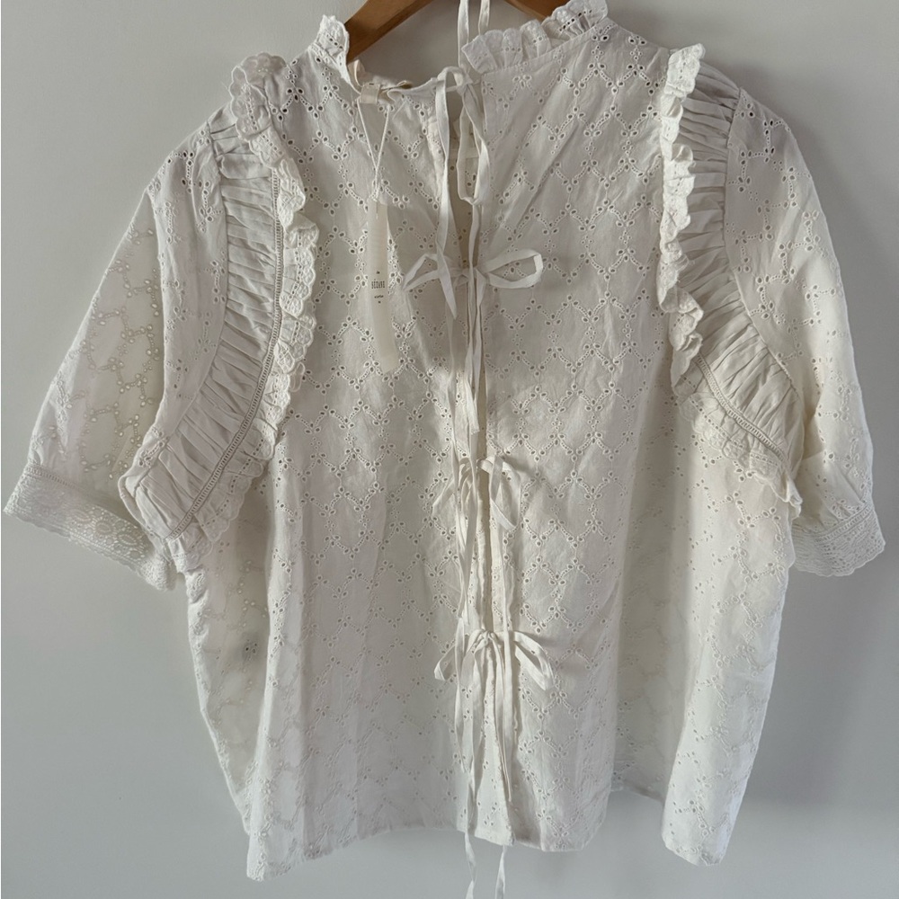 Sezane Thio Tie-back Blouse - Picture 2 of 8